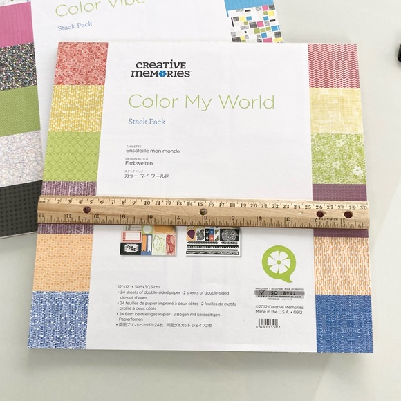 Creative Memories Color Vibe and Color My World Stack Pack Paper Pads - New - Picture 4 of 11